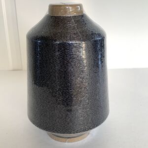 Fine Metallic Yarn Thread Sparkle Shiny Knitting 1.3 lb Cone Japan Black